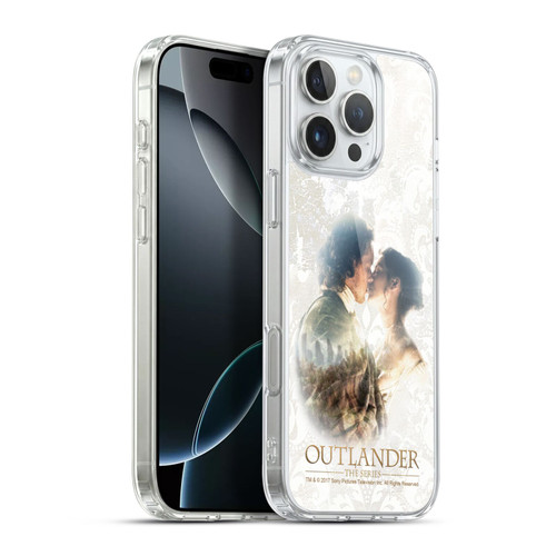 Outlander Portraits Claire & Jamie Kiss Soft Gel Case for Apple iPhone 16 Pro Max & MagSafe