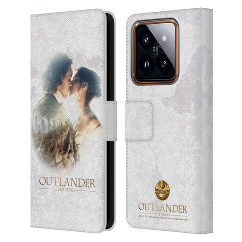 Outlander Portraits Claire & Jamie Kiss Leather Book Wallet Case Cover For Xiaomi 14