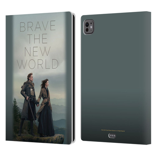 Outlander Season 4 Art Brave The New World Leather Book Wallet Case Cover For Apple iPad Pro 11 M4 2024