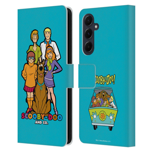 Scooby-Doo Mystery Inc. Scooby-Doo And Co. Leather Book Wallet Case Cover For Samsung Galaxy A55 5G