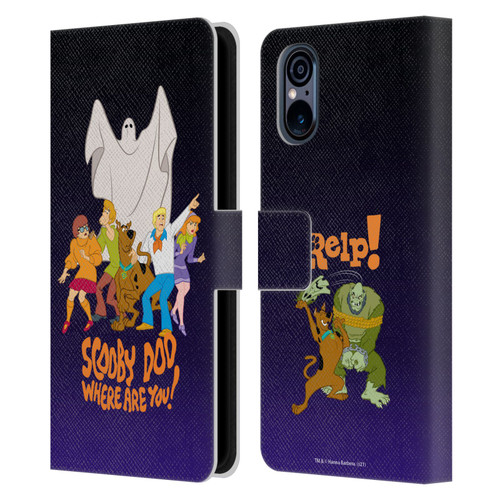 Scooby-Doo Mystery Inc. Where Are You? Leather Book Wallet Case Cover For Sony Xperia 5 V 5G
