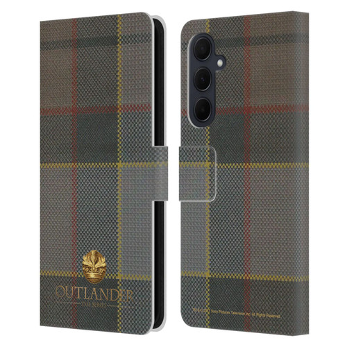Outlander Tartans Fraser Leather Book Wallet Case Cover For Samsung Galaxy A35 5G