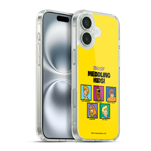 Scooby-Doo Mystery Inc. Meddling Kids Soft Gel Case for Apple iPhone 16 Plus & MagSafe