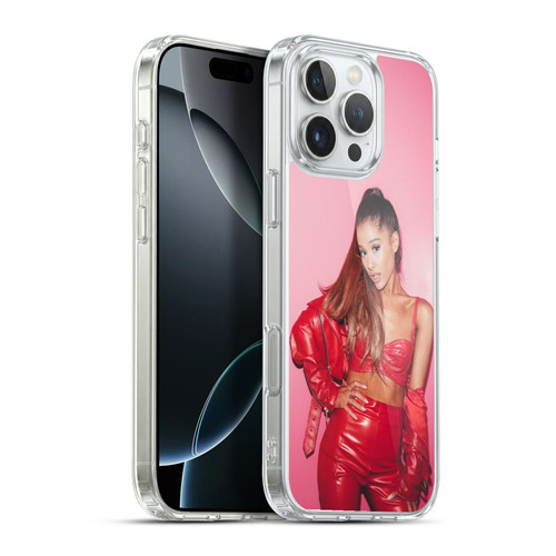 Ariana Grande Dangerous Woman Red Leather Soft Gel Case for Apple iPhone 16 Pro Max