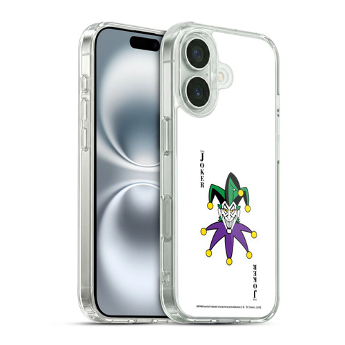 The Joker DC Comics Character Art Card Soft Gel Case for Apple iPhone 16 & MagSafe
