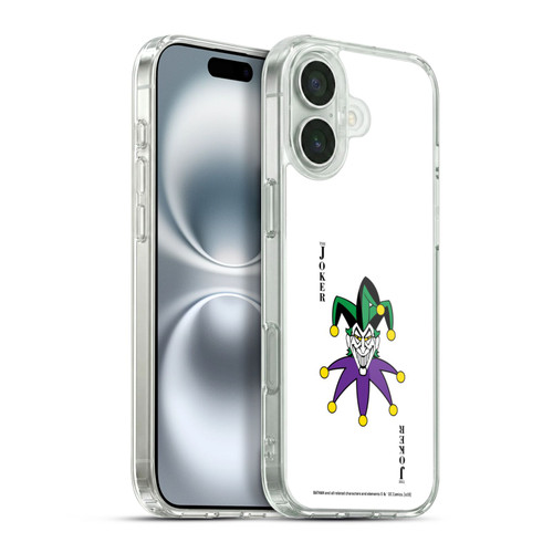 The Joker DC Comics Character Art Card Soft Gel Case for Apple iPhone 16 Plus & MagSafe