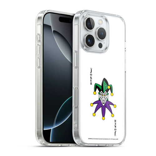 The Joker DC Comics Character Art Card Soft Gel Case for Apple iPhone 16 Pro