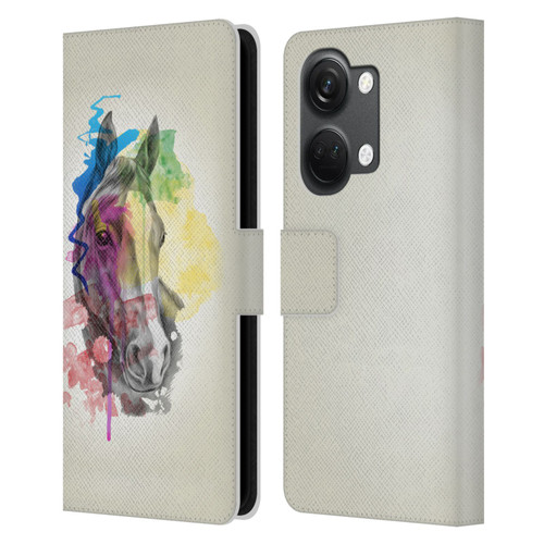 Mark Ashkenazi Animals Horse Leather Book Wallet Case Cover For OnePlus Nord 3 5G