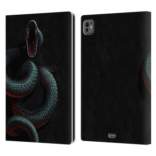 Christos Karapanos Horror 2 Serpent Within Leather Book Wallet Case Cover For Apple iPad Pro 11 M4 2024