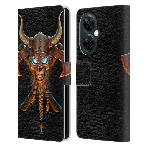 Christos Karapanos Horror 4 Viking Leather Book Wallet Case Cover For OnePlus Nord CE 3 Lite 5G