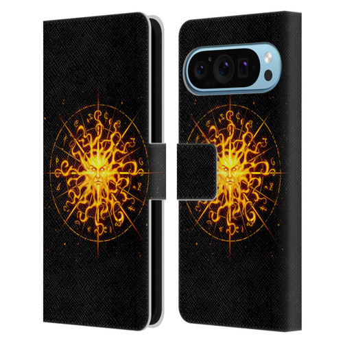 Christos Karapanos Mythical Art Helios Leather Book Wallet Case Cover For Google Pixel 9 / Pixel 9 Pro