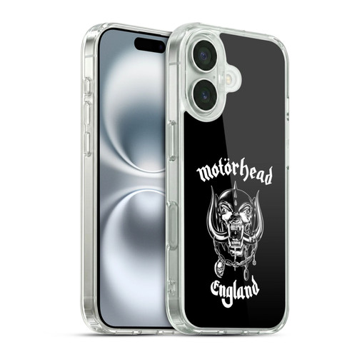 Motorhead Graphics England Soft Gel Case for Apple iPhone 16 & MagSafe
