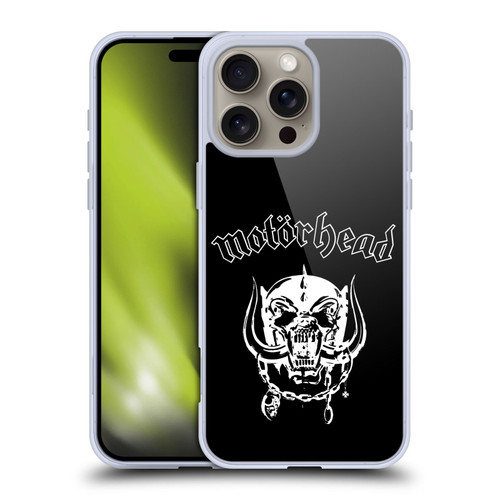 Motorhead Graphics Classic Logo Soft Gel Case for Apple iPhone 16 Pro Max & MagSafe