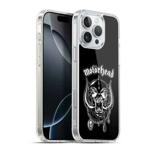 Motorhead Graphics Silver War Pig Soft Gel Case for Apple iPhone 16 Pro Max & MagSafe