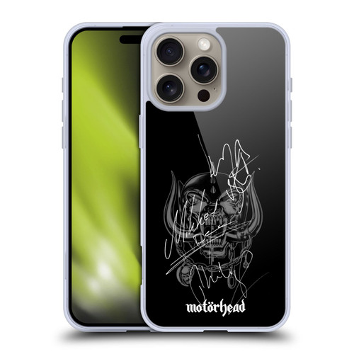 Motorhead Graphics Signatures Soft Gel Case for Apple iPhone 16 Pro Max & MagSafe