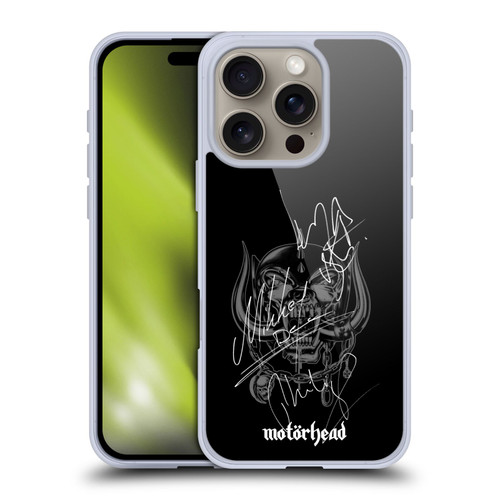Motorhead Graphics Signatures Soft Gel Case for Apple iPhone 16 Pro & MagSafe