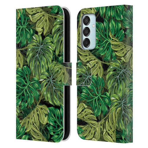 Mark Ashkenazi Banana Life Tropical Haven Leather Book Wallet Case Cover For Samsung Galaxy M15/F15 5G