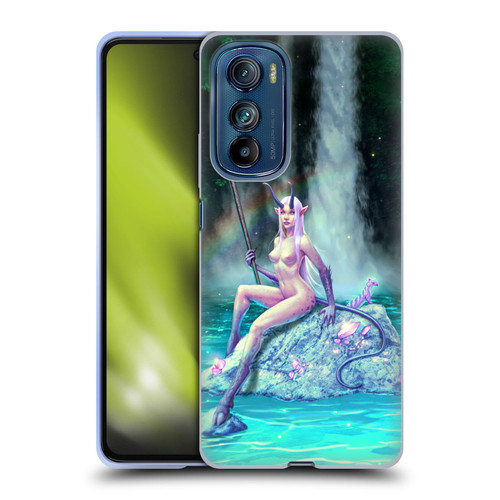 Christos Karapanos Key Art The Waterfall Soft Gel Case for Motorola Edge 30