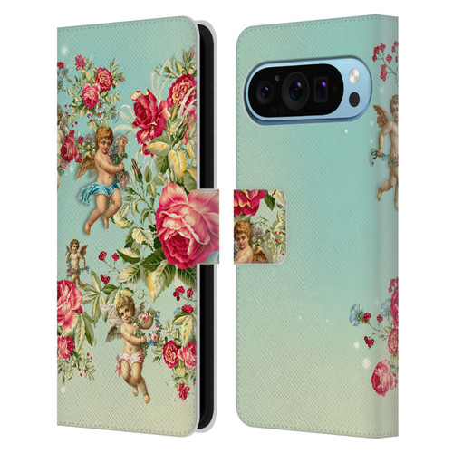 Mark Ashkenazi Florals Roses Leather Book Wallet Case Cover For Google Pixel 9 / Pixel 9 Pro