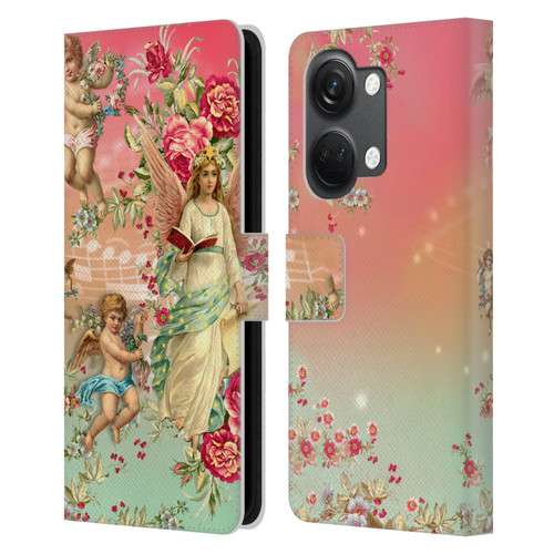 Mark Ashkenazi Florals Angels Leather Book Wallet Case Cover For OnePlus Nord 3 5G