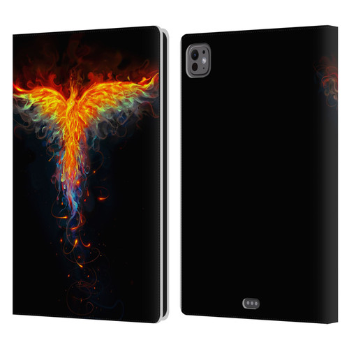 Christos Karapanos Phoenix 2 Bird 3 Leather Book Wallet Case Cover For Apple iPad Pro 11 M4 2024