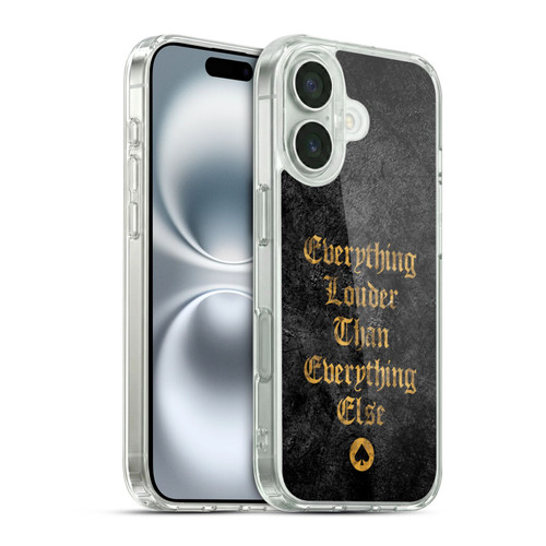 Motorhead Key Art Everything Louder Soft Gel Case for Apple iPhone 16 & MagSafe