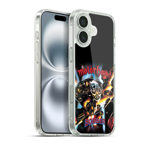 Motorhead Key Art Bomber Album Soft Gel Case for Apple iPhone 16 Plus & MagSafe