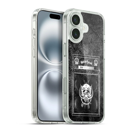 Motorhead Key Art Amp Stack Soft Gel Case for Apple iPhone 16 Plus & MagSafe