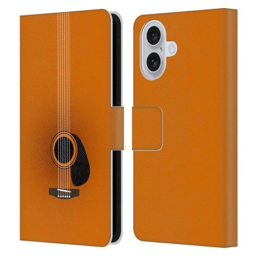 Mark Ashkenazi Music Guitar Minimal Leather Book Wallet Case Cover For Apple iPhone 16