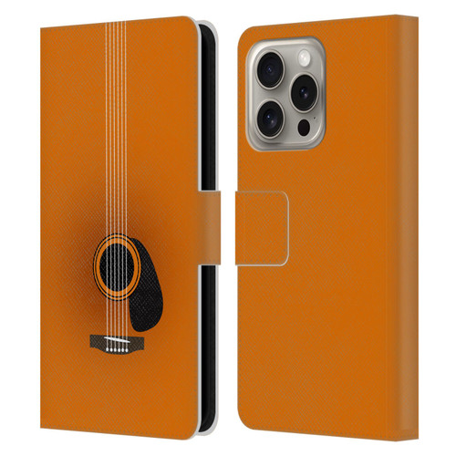 Mark Ashkenazi Music Guitar Minimal Leather Book Wallet Case Cover For Apple iPhone 16 Pro