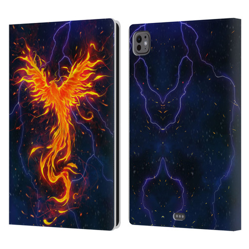 Christos Karapanos Phoenix 3 Rage Leather Book Wallet Case Cover For Apple iPad Pro 11 M4 2024