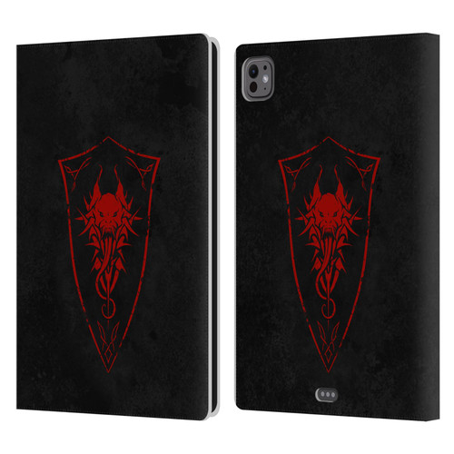 Christos Karapanos Shield Demon Leather Book Wallet Case Cover For Apple iPad Pro 11 M4 2024