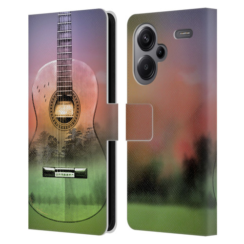 Mark Ashkenazi Music Map Leather Book Wallet Case Cover For Xiaomi Redmi Note 13 Pro Plus 5G