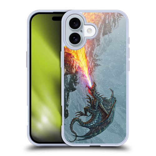 Christos Karapanos Mythical Art Power Of The Dragon Flame Soft Gel Case for Apple iPhone 16