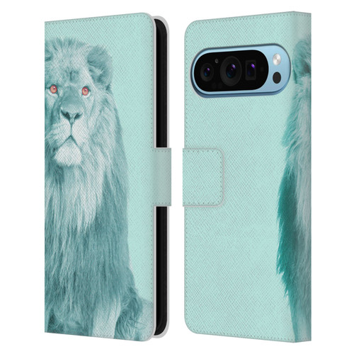 Mark Ashkenazi Pastel Potraits Lion Leather Book Wallet Case Cover For Google Pixel 9 / Pixel 9 Pro