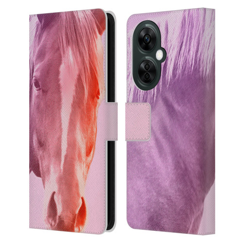 Mark Ashkenazi Pastel Potraits Horse Leather Book Wallet Case Cover For OnePlus Nord CE 3 Lite 5G