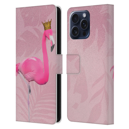 LebensArt Assorted Designs Flamingo King Leather Book Wallet Case Cover For Apple iPhone 16 Pro Max