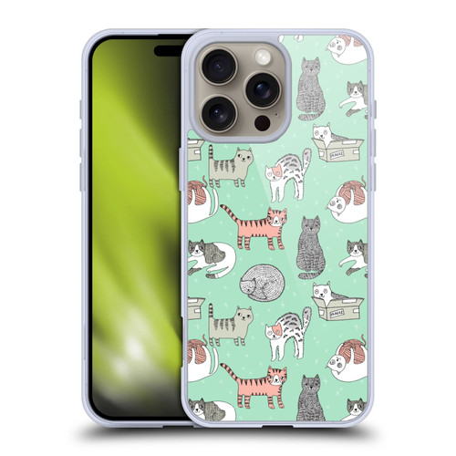 Andrea Lauren Design Animals Cats Soft Gel Case for Apple iPhone 16 Pro Max