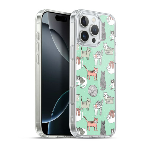 Andrea Lauren Design Animals Cats Soft Gel Case for Apple iPhone 16 Pro Max & MagSafe