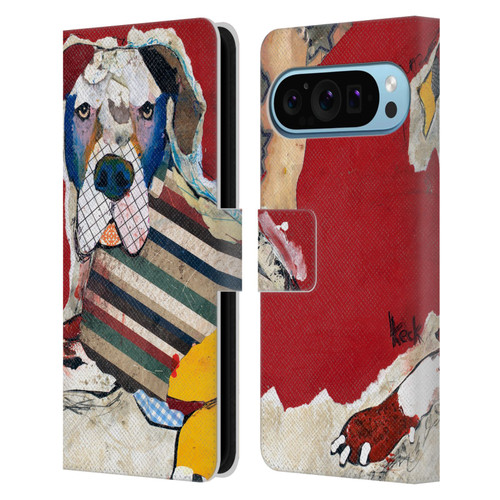 Michel Keck Dogs 2 Great Dane Leather Book Wallet Case Cover For Google Pixel 9 / Pixel 9 Pro