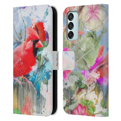 Aimee Stewart Assorted Designs Birds And Bloom Leather Book Wallet Case Cover For Samsung Galaxy M15/F15 5G