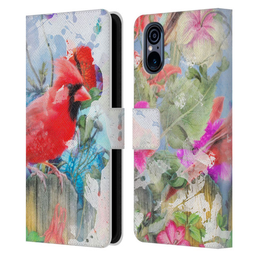 Aimee Stewart Assorted Designs Birds And Bloom Leather Book Wallet Case Cover For Sony Xperia 5 V 5G