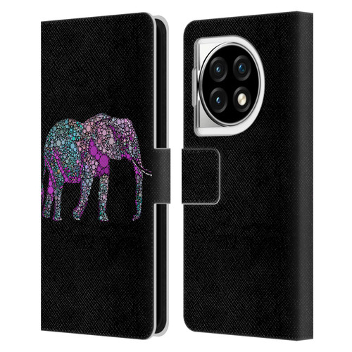 LebensArt Beings Elephant Leather Book Wallet Case Cover For OPPO OnePlus Ace 3 5G
