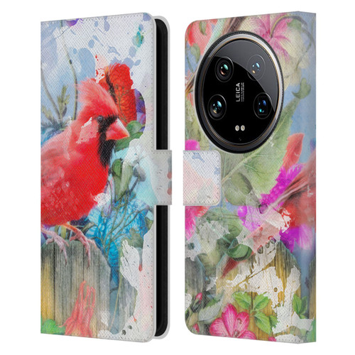 Aimee Stewart Assorted Designs Birds And Bloom Leather Book Wallet Case Cover For Xiaomi 14 Ultra