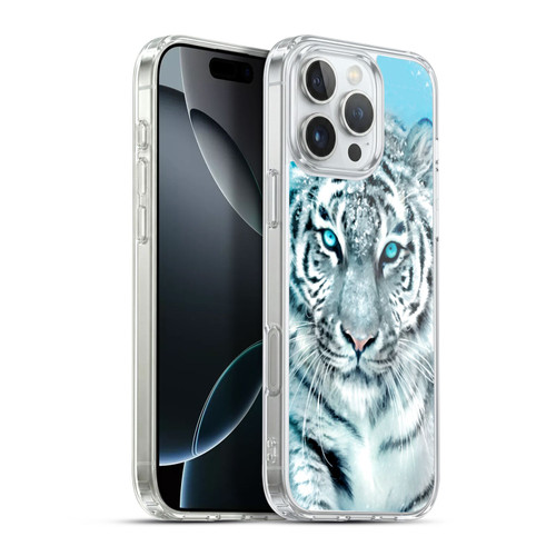 Aimee Stewart Animals White Tiger Soft Gel Case for Apple iPhone 16 Pro Max & MagSafe
