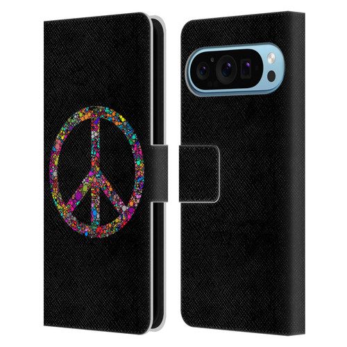 LebensArt Contexts Peace Leather Book Wallet Case Cover For Google Pixel 9 / Pixel 9 Pro