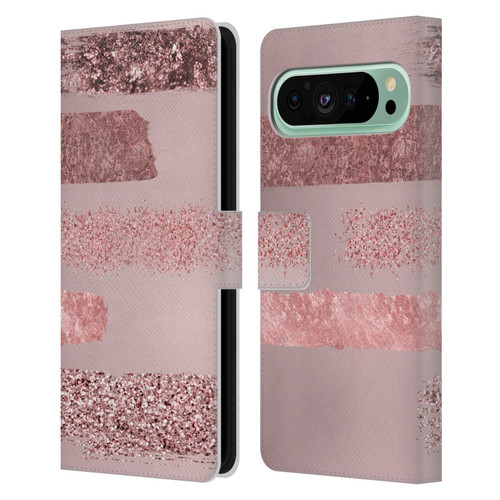 LebensArt Concretes Stripes Leather Book Wallet Case Cover For Google Pixel 9 Pro XL