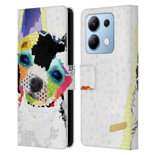 Michel Keck Dogs 2 Chihuahua Leather Book Wallet Case Cover For Xiaomi Redmi Note 13/13 Pro 5G