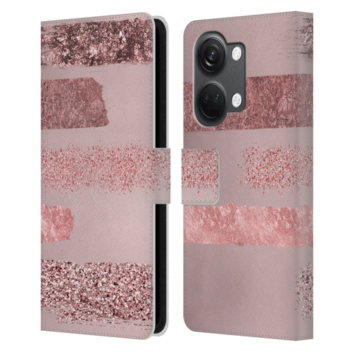 LebensArt Concretes Stripes Leather Book Wallet Case Cover For OnePlus Nord 3 5G