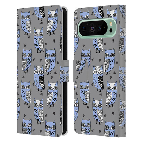 Andrea Lauren Design Birds Owls Leather Book Wallet Case Cover For Google Pixel 9 Pro XL